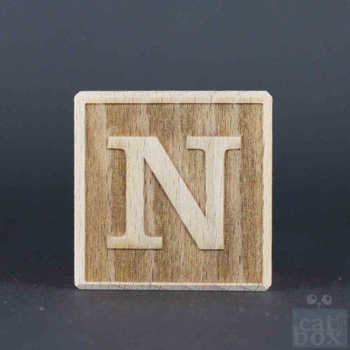 Holzwürfel Buchstabe negativ catinabox - Bild1