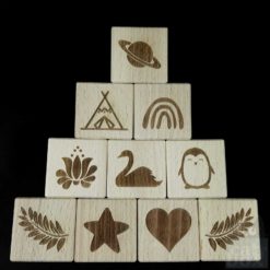 Holzwürfel Symbole positiv - Titelbild